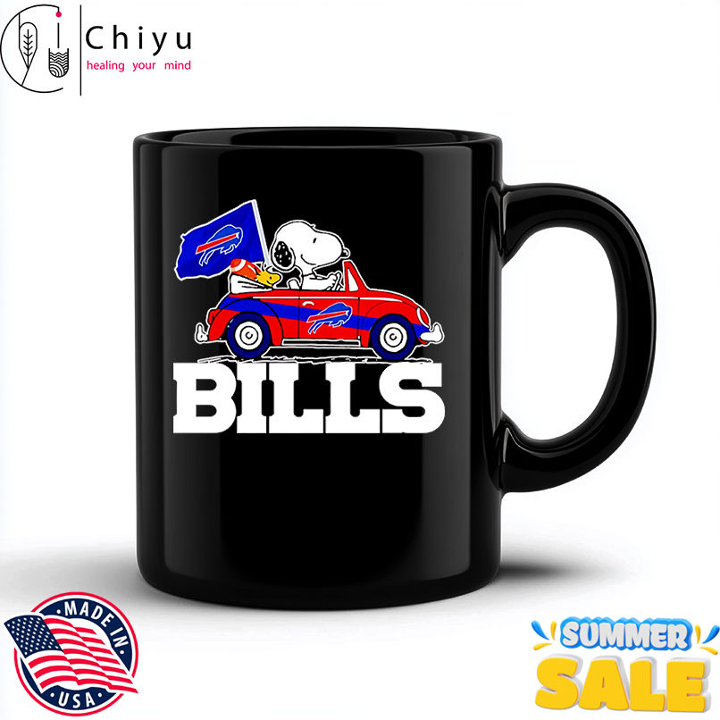 Snoopy and Woodstock driving car Buffalo Bills shirt Snoopy and Woodstock driving car Buffalo Bills shirt