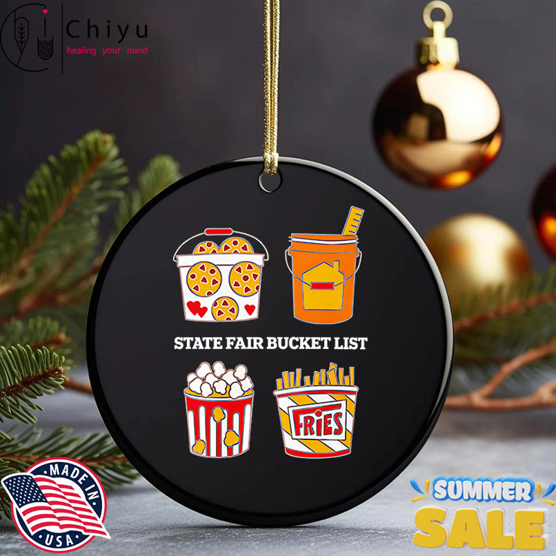 State Fair Bucket List shirt, Hoodie, Sweatshirt, Poster Canvas, Mug, Ornaments 5 State Fair Bucket List shirt