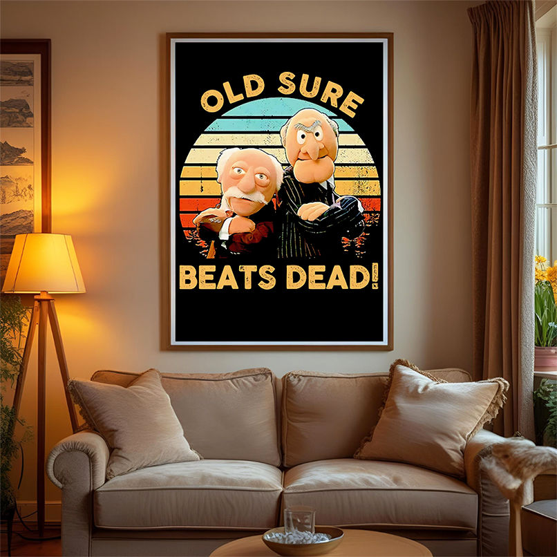 Statler and Waldorf old sure beats dead vintage shirt Statler and Waldorf old sure beats dead vintage shirt