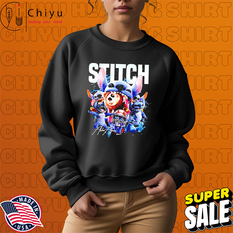 Stitch Mode Character Blue Monster graphic shirt Stitch Mode Character Blue Monster graphic shirt