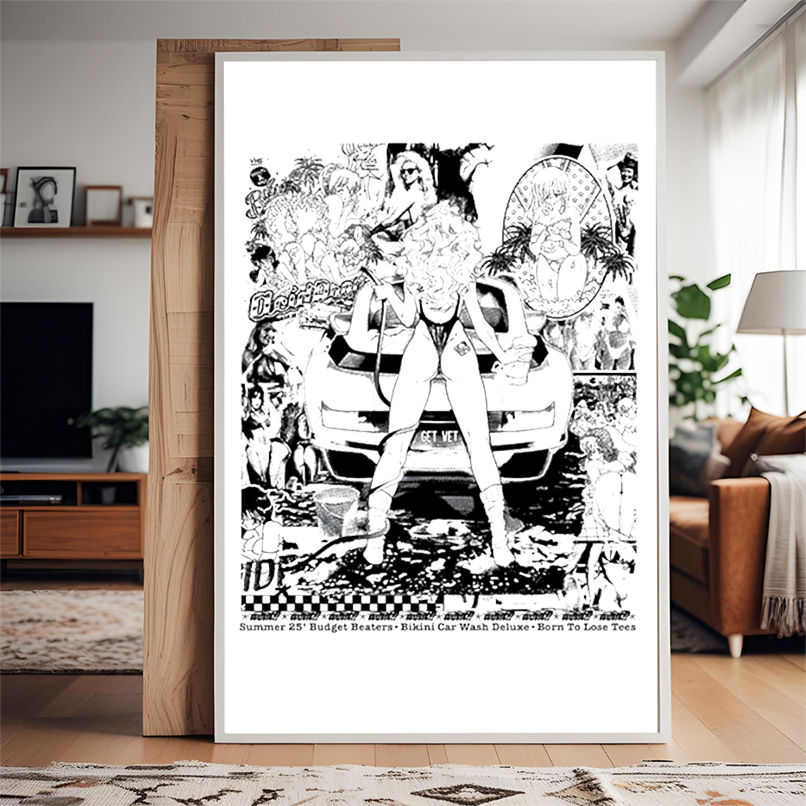 Summer 25 Budget beaters bikini car wash deluxe born to lose shirt Summer 25 Budget beaters bikini car wash deluxe born to lose shirt