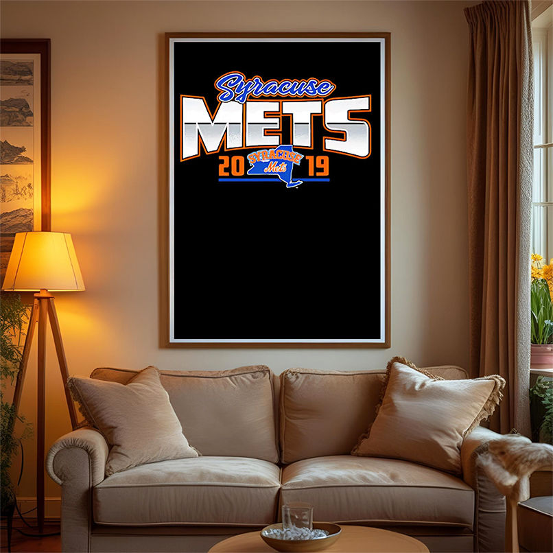 Syracuse Mets BR Black LS Softstyle shirt Syracuse Mets BR Black LS Softstyle shirt