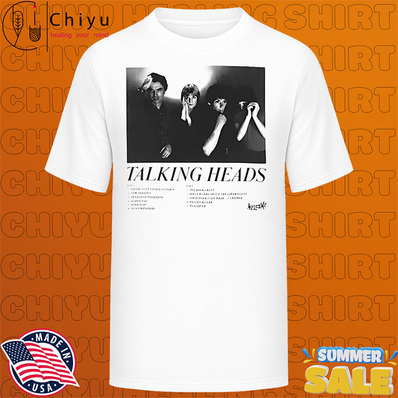 Talking Heads x Welcome tracklist shirt