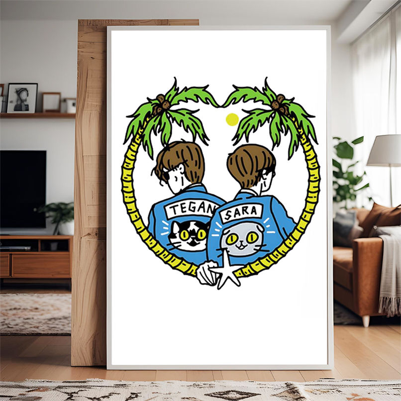 Tegan and Sara band logo shirt Tegan and Sara band logo shirt