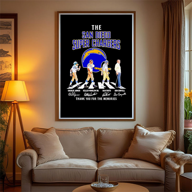 The San Diego Super Chargers Abbey Road thank you for the memories shirt The San Diego Super Chargers Abbey Road thank you for the memories shirt