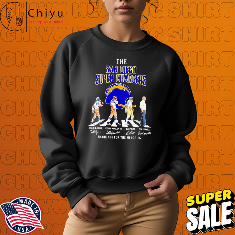 The San Diego Super Chargers Abbey Road thank you for the memories shirt The San Diego Super Chargers Abbey Road thank you for the memories shirt