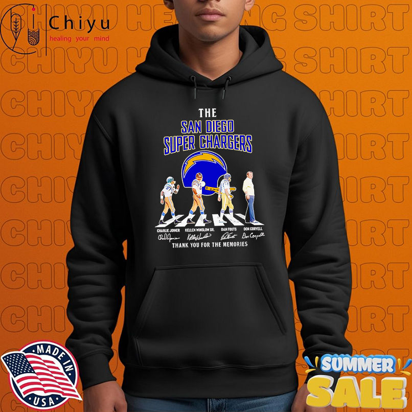 The San Diego Super Chargers Abbey Road thank you for the memories shirt