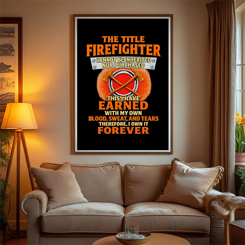 The Title Firefighter Cannot Be Inherited Nor Purchased Apparel shirt The Title Firefighter Cannot Be Inherited Nor Purchased Apparel shirt