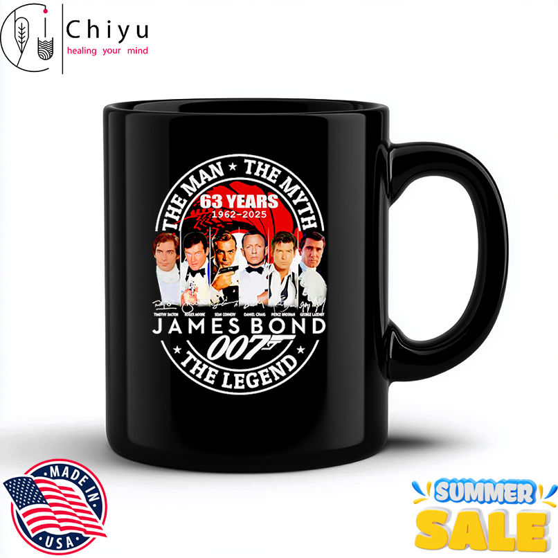 The man the myth the Legend James Bond 63 years 1962 2025 shirt