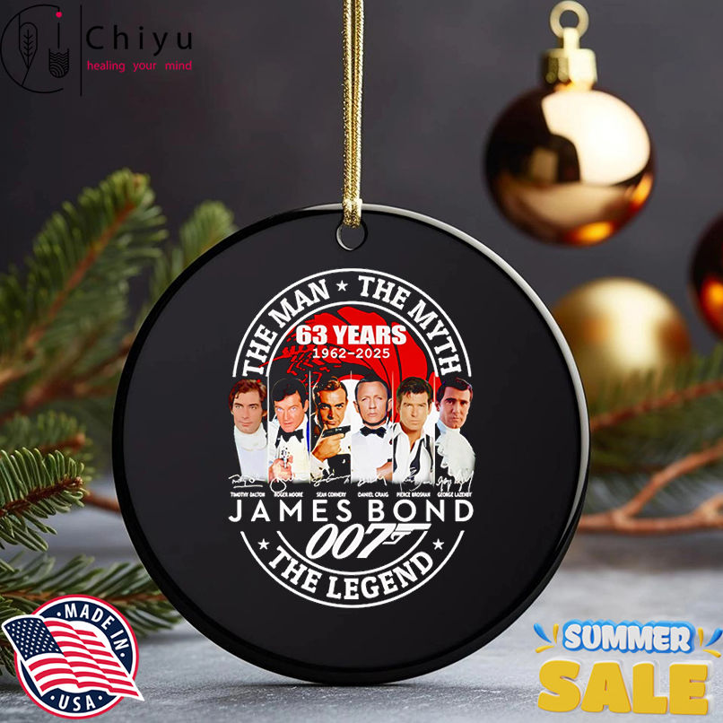 The man the myth the Legend James Bond 63 years 1962 2025 shirt