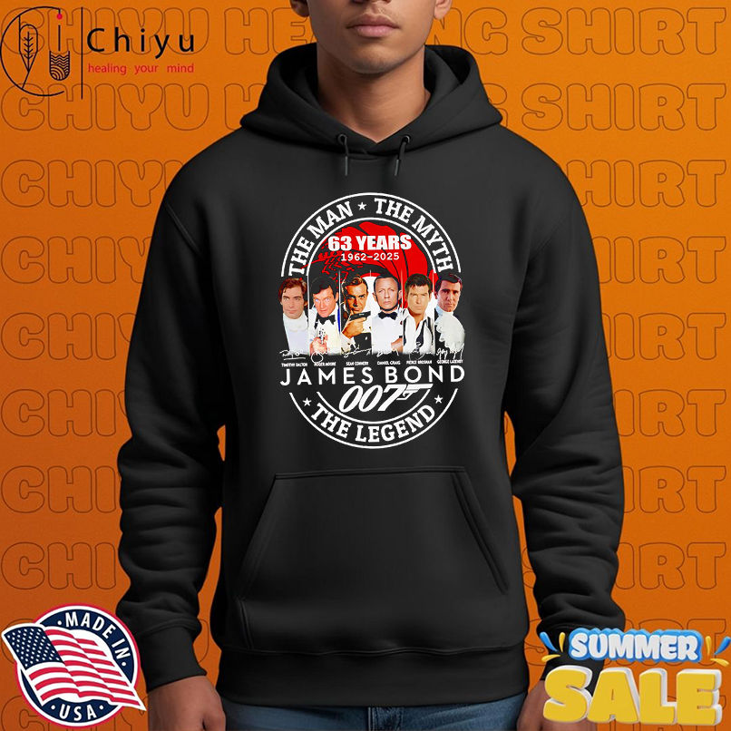 The man the myth the Legend James Bond 63 years 1962 2025 shirt
