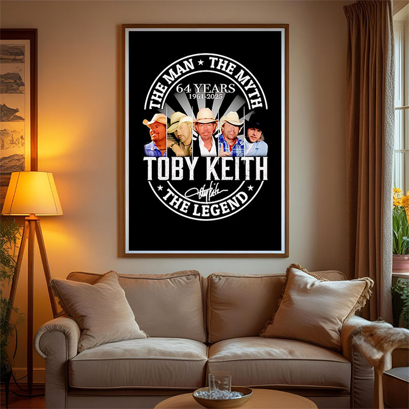 The man the myth the Legend Toby Keith 64 years 1961 2025 shirt The man the myth the Legend Toby Keith 64 years 1961 2025 shirt