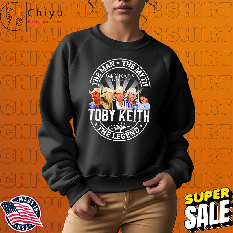 The man the myth the Legend Toby Keith 64 years 1961 2025 shirt The man the myth the Legend Toby Keith 64 years 1961 2025 shirt