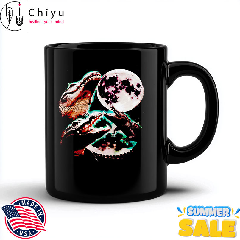 Three Alligator Moon graphic shirt