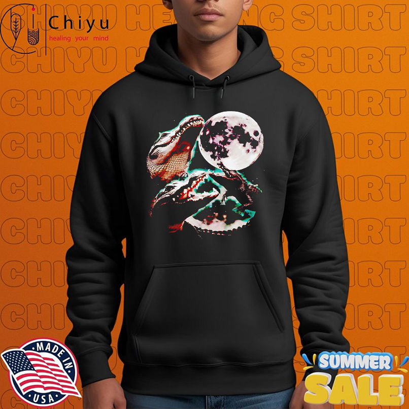 Three Alligator Moon graphic shirt