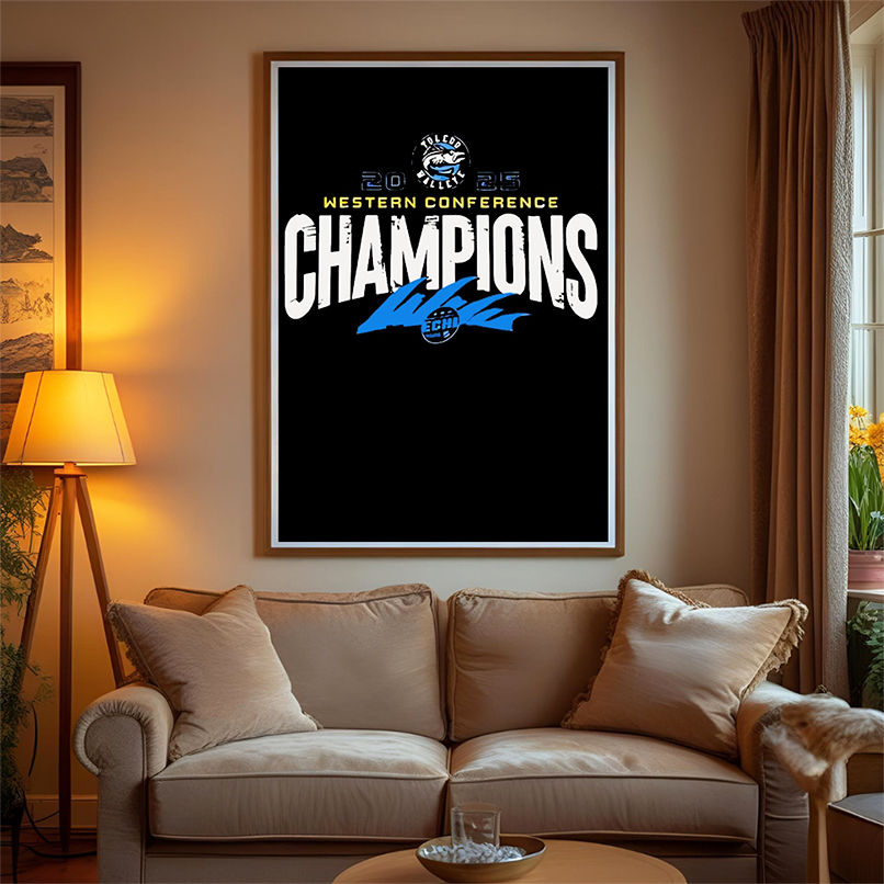 Toledo walleye western conference 2025 champions shirt Toledo walleye western conference 2025 champions shirt