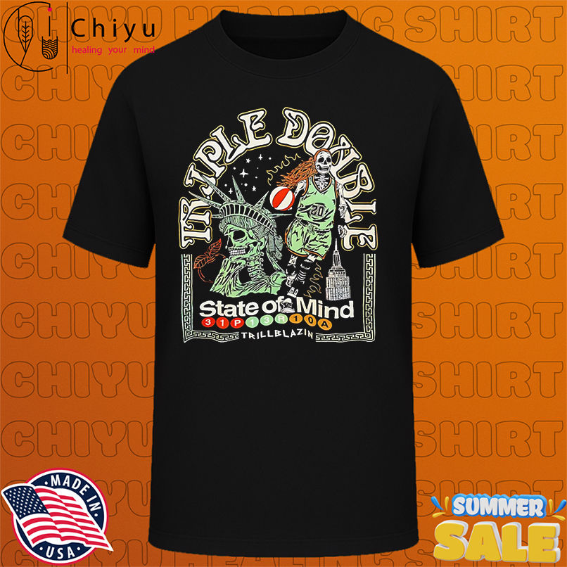 Triple Double State of Mind Skeleton New York Liberty basketball WNBA shirt