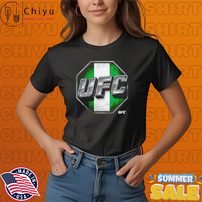 UFC 3D Bold Nigeria Flag shirt