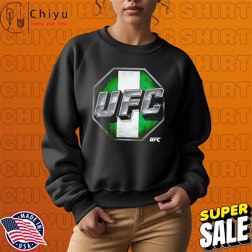 UFC 3D Bold Nigeria Flag shirt