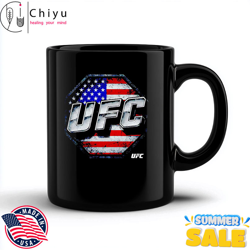 UFC 3D Bold USA Flag retro shirt