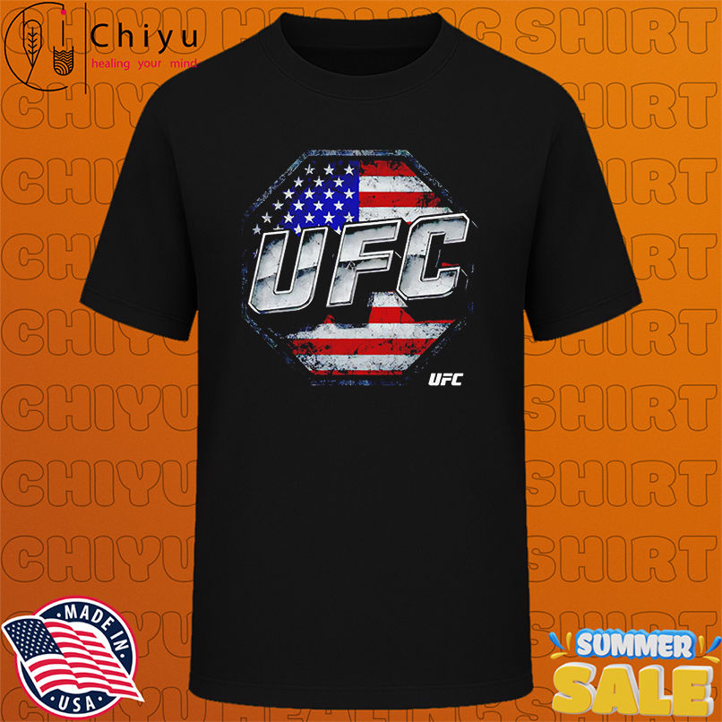 UFC 3D Bold USA Flag retro shirt
