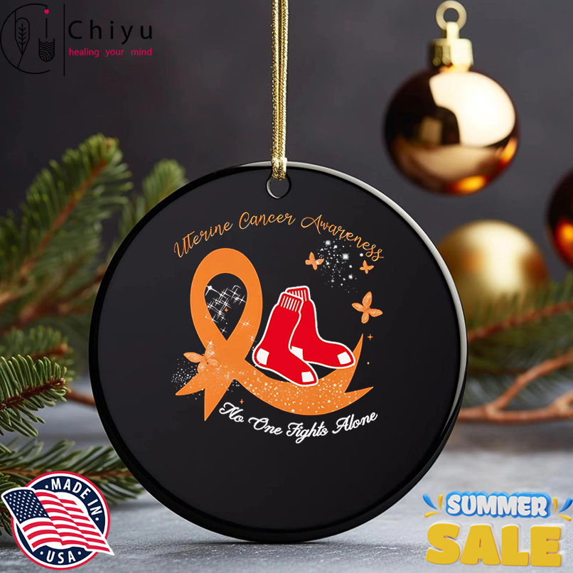 Uterine cancer awareness no one fights alone Boston Red Sox shirt Uterine cancer awareness no one fights alone Boston Red Sox shirt