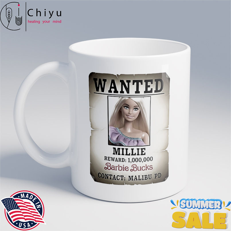 Wanted Millie Barbie Bucks contact Malibu PD shirt Wanted Millie Barbie Bucks contact Malibu PD shirt