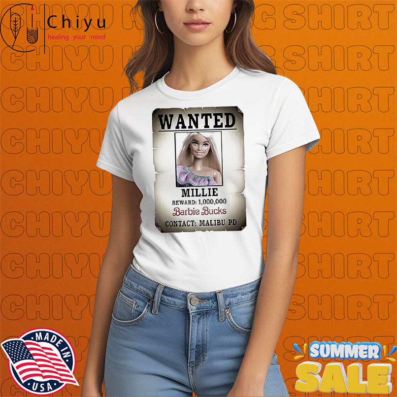 Wanted Millie Barbie Bucks contact Malibu PD shirt