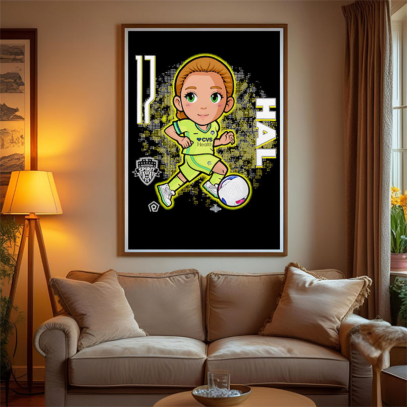 Washington Spirit Hal Hershfelt chibi cartoon shirt Washington Spirit Hal Hershfelt chibi cartoon shirt