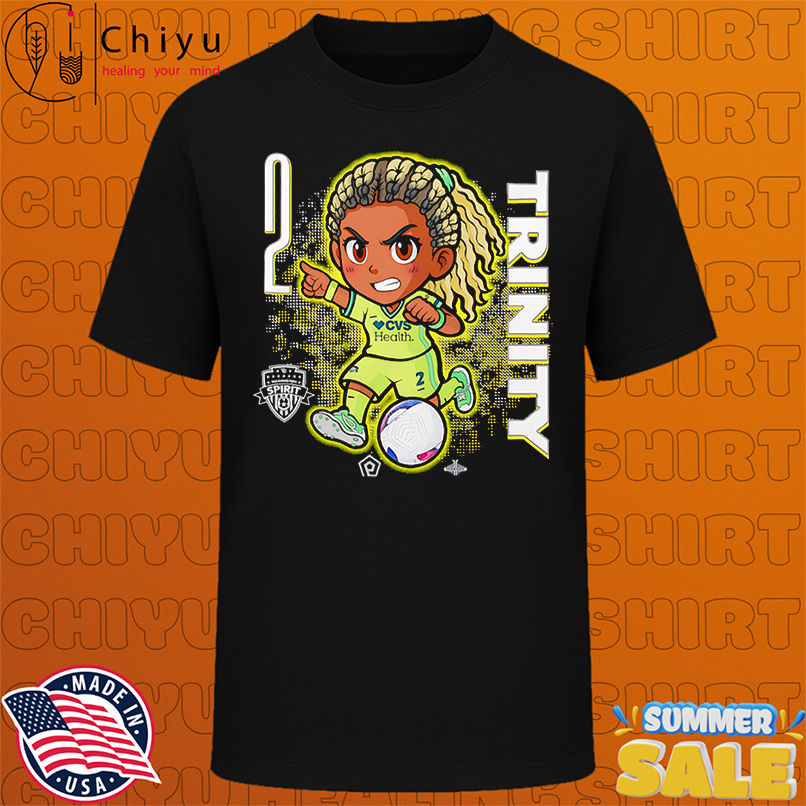 Washington Spirit Trinity Rodman chibi cartoon shirt