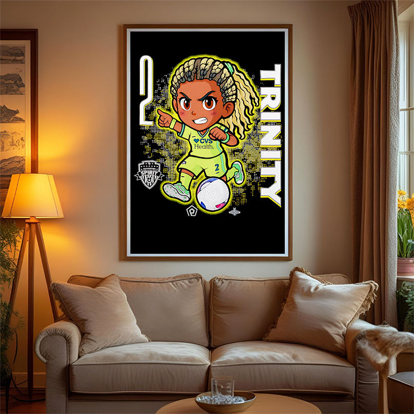 Washington Spirit Trinity Rodman chibi cartoon shirt Washington Spirit Trinity Rodman chibi cartoon shirt