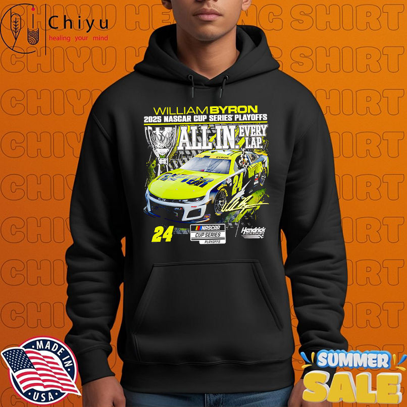 William Byron Checkered Flag 2025 NASCAR Cup Series Playoffs Raptor All In shirt William Byron Checkered Flag 2025 NASCAR Cup Series Playoffs Raptor All In shirt