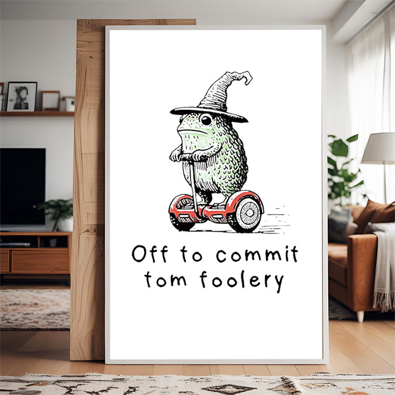 Wizard frog off to commit tomfoolery shirt Wizard frog off to commit tomfoolery shirt