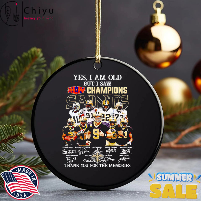 Yes I am old but I saw Champions New Orleans Saints thank you for the memories shirt Yes I am old but I saw Champions New Orleans Saints thank you for the memories shirt