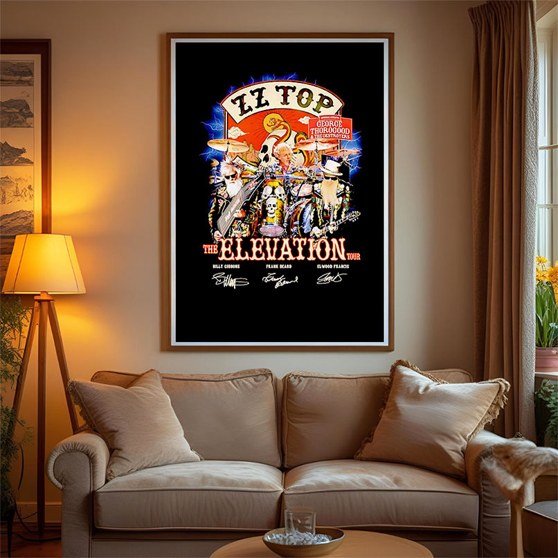 Zz Top The Elevation Tour signature shirt Zz Top The Elevation Tour signature shirt