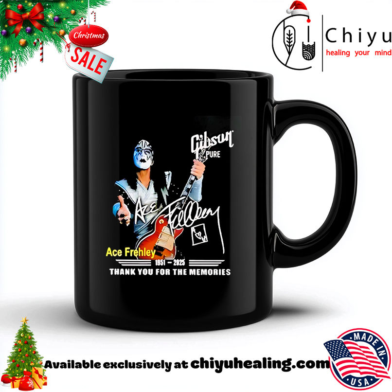 Ace Frehley Gibson Pure 1951 2025 thank you for the memories shirt, Hoodie, Sweatshirt, Poster Canvas, Mug, Ornaments