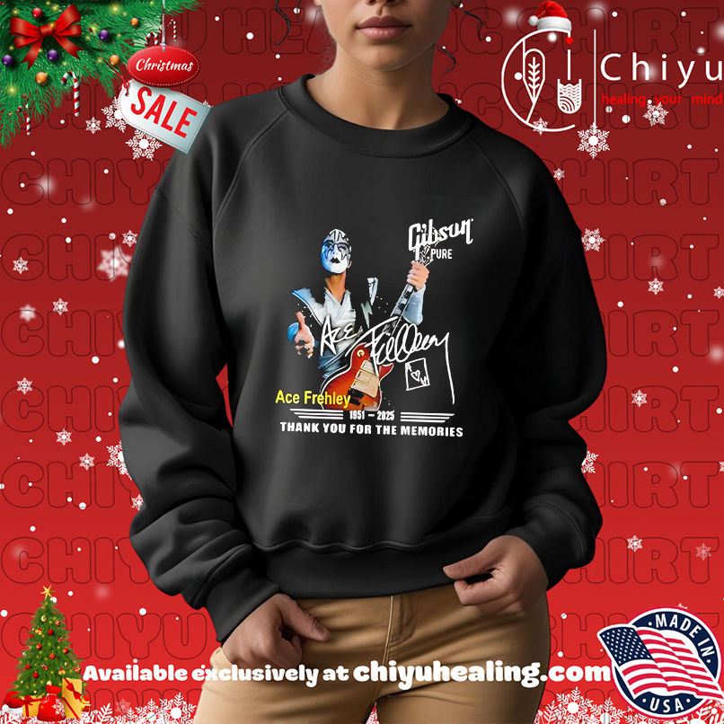 Ace Frehley Gibson Pure 1951 2025 thank you for the memories shirt Ace Frehley Gibson Pure 1951 2025 thank you for the memories shirt