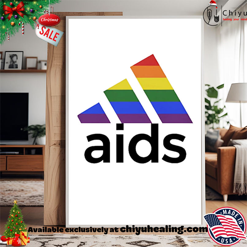 Aids LGBT Pride Logo shirt, Hoodie, Sweatshirt, Poster Canvas, Mug, Ornaments