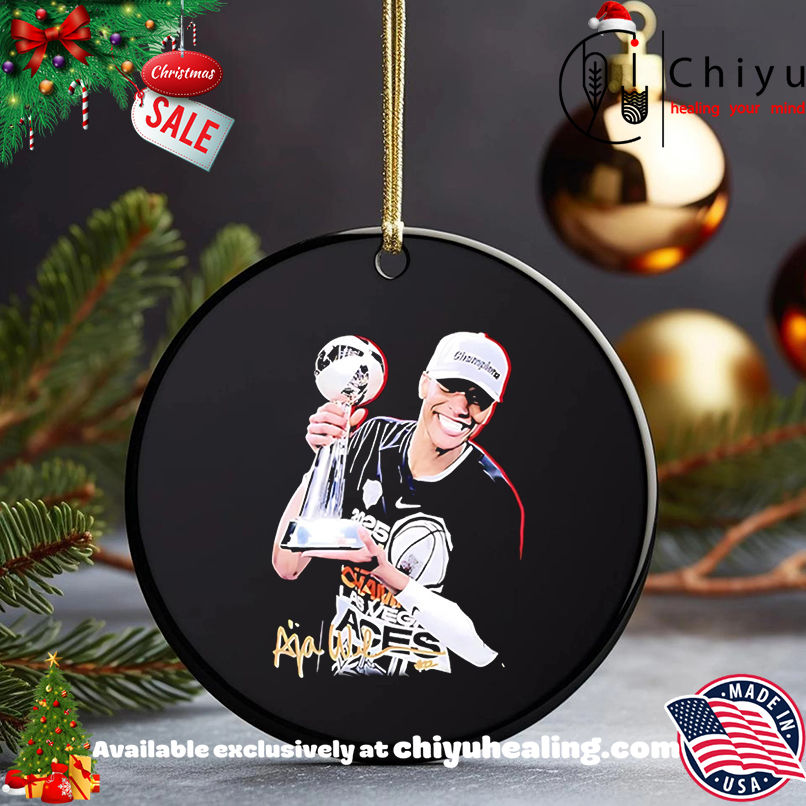 A'ja Wilson Las Vegas Aces MVP trophy graphic shirt, Hoodie, Sweatshirt, Poster Canvas, Mug, Ornaments