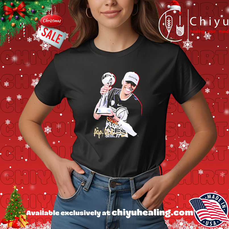 A'ja Wilson Las Vegas Aces MVP trophy graphic shirt, Hoodie, Sweatshirt, Poster Canvas, Mug, Ornaments