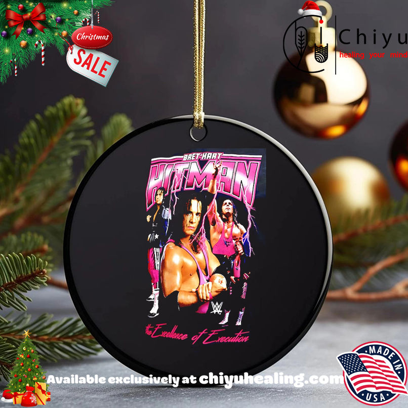 Bret Hart Excellence Hitman the Excellence of Execution shirt, Hoodie, Sweatshirt, Poster Canvas, Mug, Ornaments