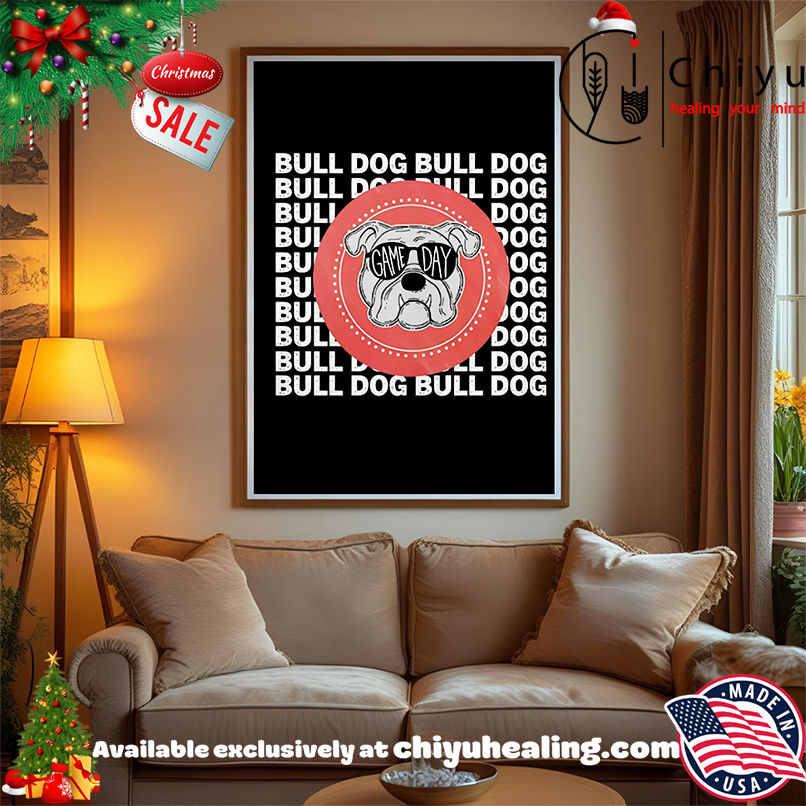 Bulldog Game Day 2025 logo shirt, Hoodie, Sweatshirt, Poster Canvas, Mug, Ornaments