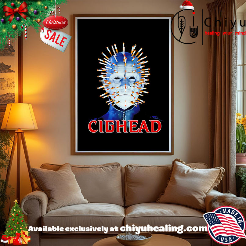 Cighead Hellraiser cigarette Halloween 2025 shirt, Hoodie, Sweatshirt, Poster Canvas, Mug, Ornaments