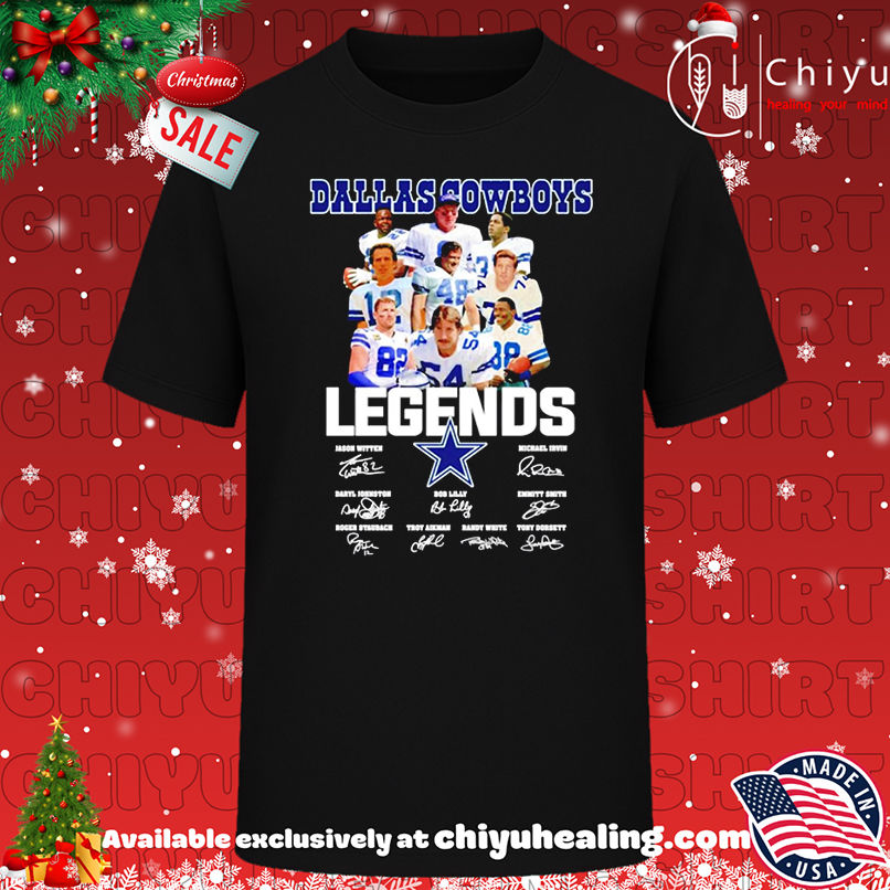 Dallas Cowboys football team collage featuring legends signatures shirt, Hoodie, Sweatshirt, Poster Canvas, Mug, Ornaments