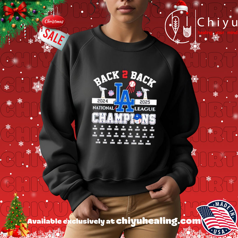 Dodgers B2B 2024-2025 National League Champions Shirt Dodgers B2B 2024-2025 National League Champions Shirt