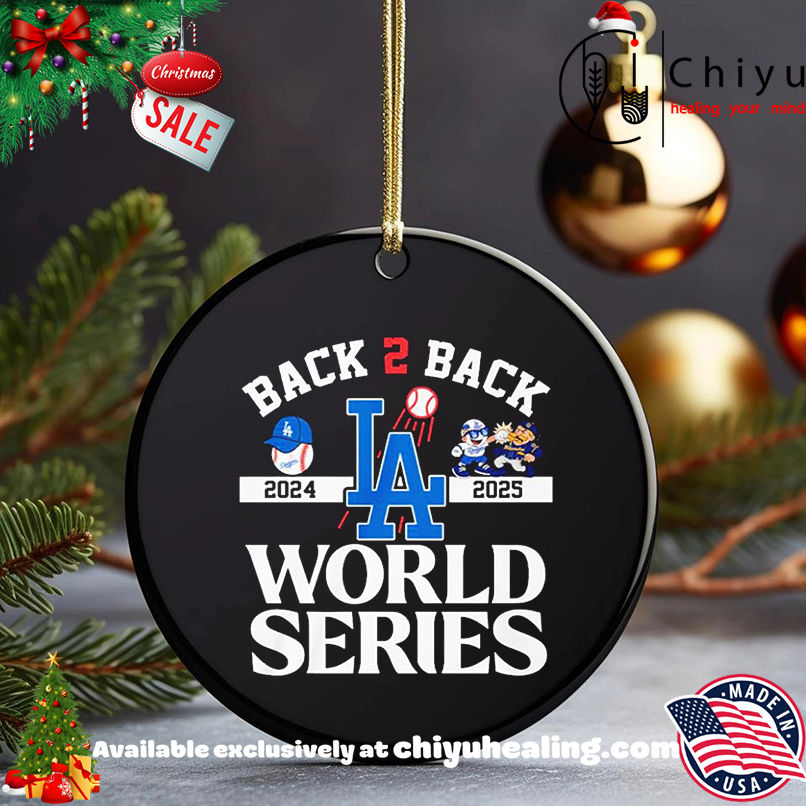 Dodgers Back 2 Back 2024-2025 World Series Shirt, Hoodie, Sweatshirt, Poster Canvas, Mug, Ornaments
