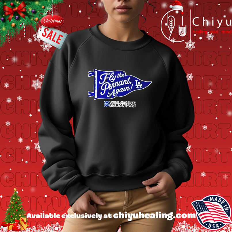 Fly The Pennant LA Dodgers National League Division Champions 2025 shirt Fly The Pennant LA Dodgers National League Division Champions 2025 shirt