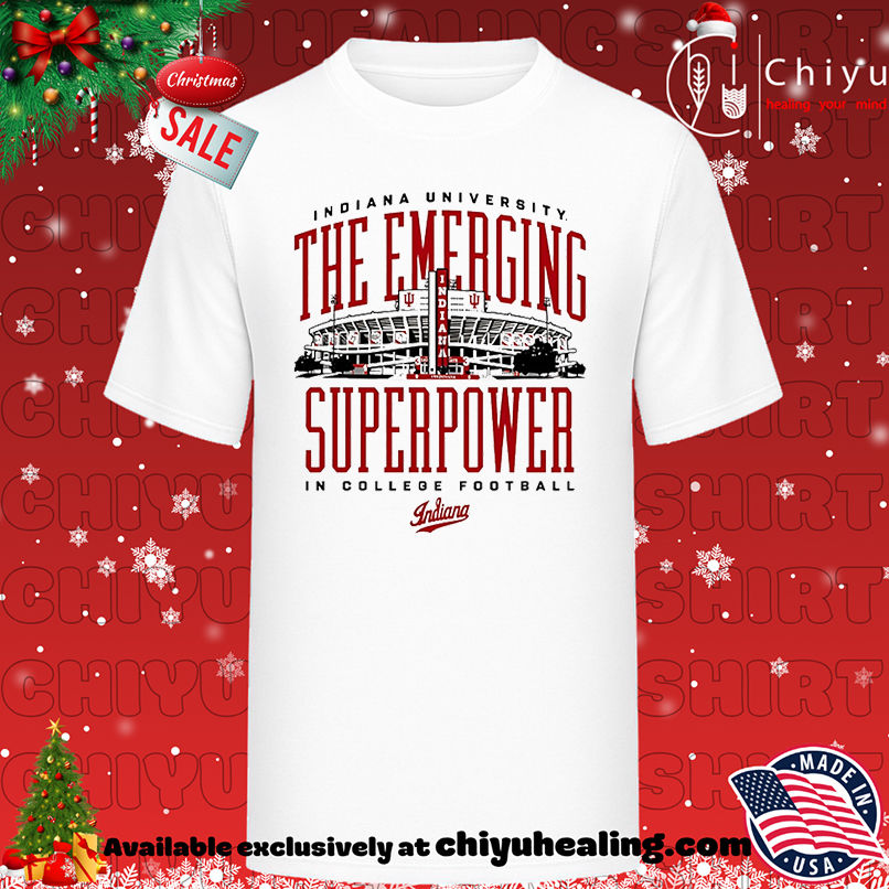 Indiana Football Emerging Superpower in college football shirt, Hoodie, Sweatshirt, Poster Canvas, Mug, Ornaments