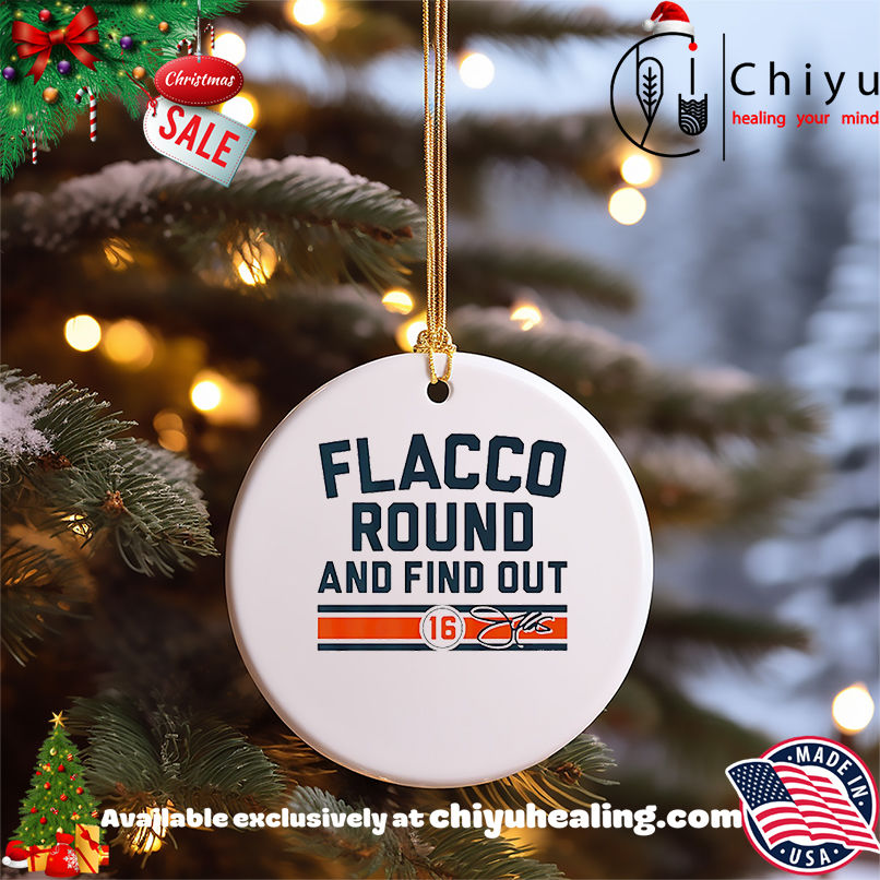 Joe Flacco Round and Find Out Cincinnati Bengals shirt, Hoodie, Sweatshirt, Poster Canvas, Mug, Ornaments