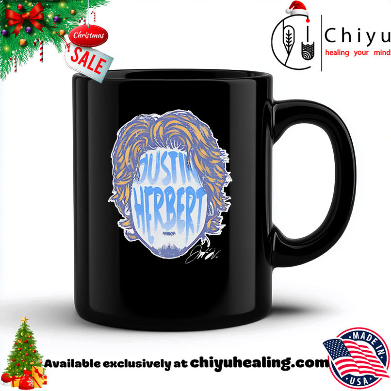 Justin Herbert Los Angeles Chargers player silhouette shirt, Hoodie, Sweatshirt, Poster Canvas, Mug, Ornaments